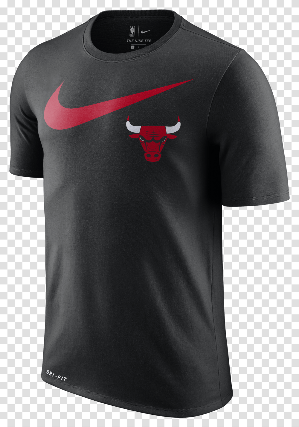 Nike Nba Chicago Bulls Swoosh Dry Tee Nba T Shirts Nike, Clothing, Apparel, Sleeve, T-Shirt Transparent Png