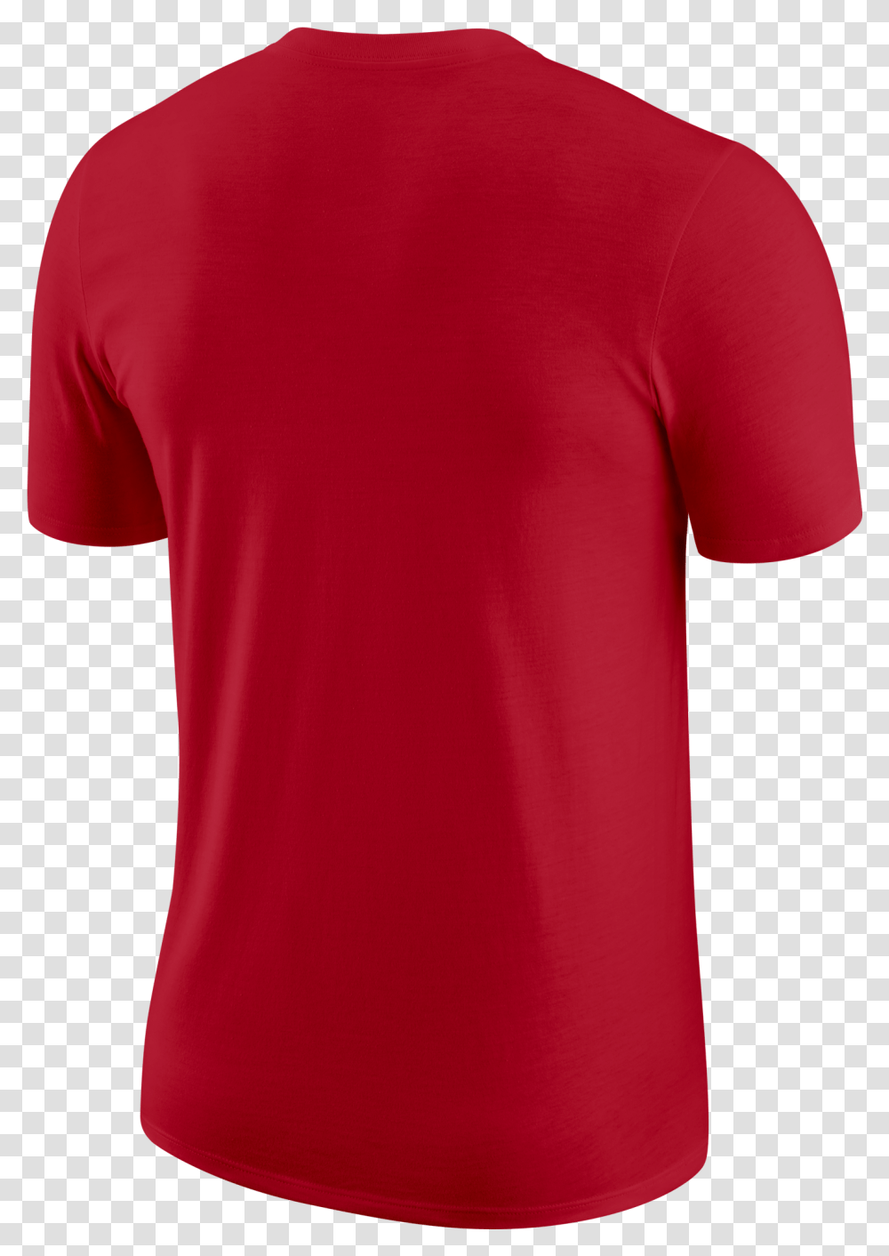 Nike Nba Houston Rockets Logo Dry Tee For 2500 Plain Red T Shirt Back, Clothing, Apparel, T-Shirt, Maroon Transparent Png