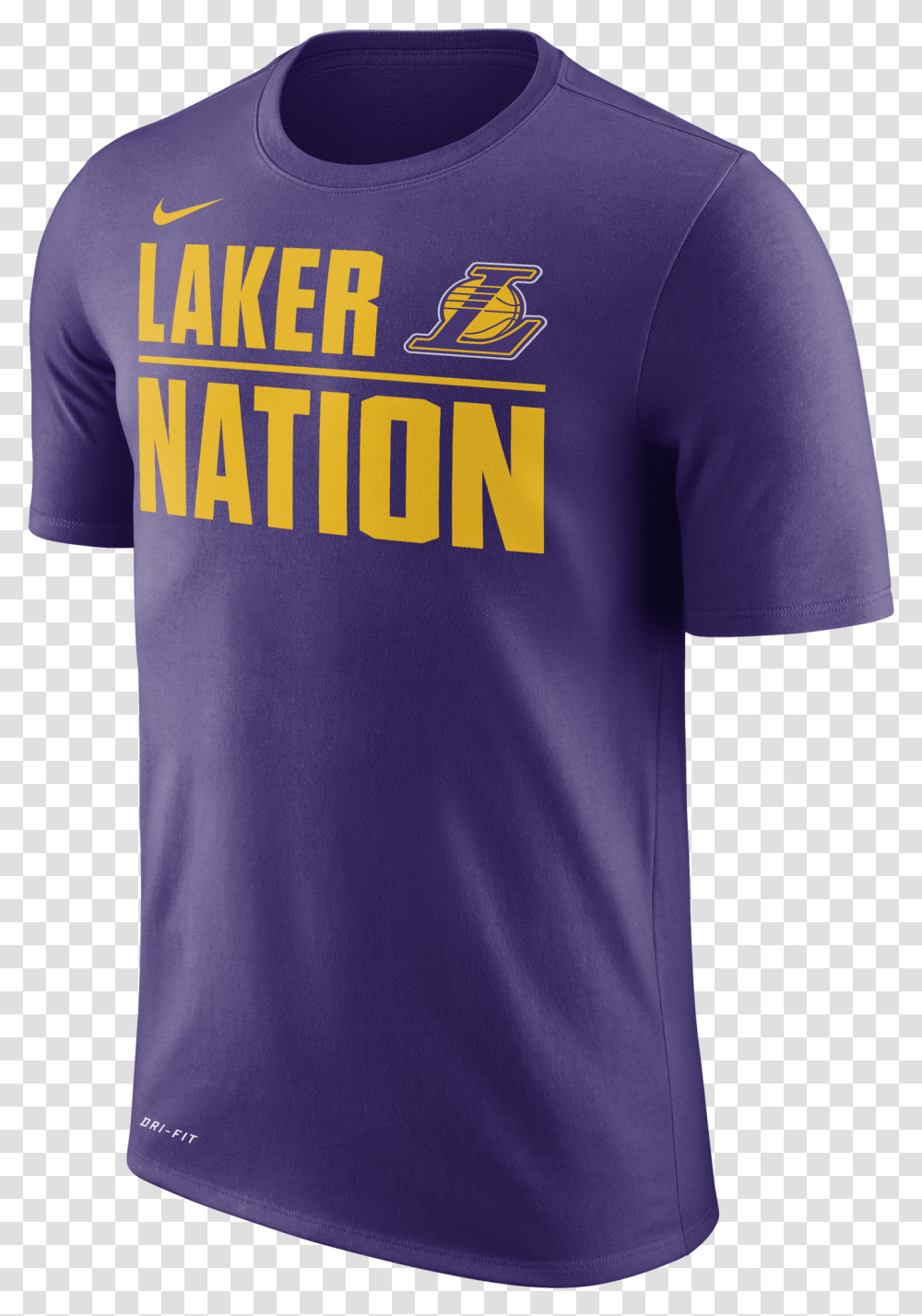 Nike Nba Los Angeles Lakers Dry Tee Active Shirt, Apparel, Jersey, T-Shirt Transparent Png