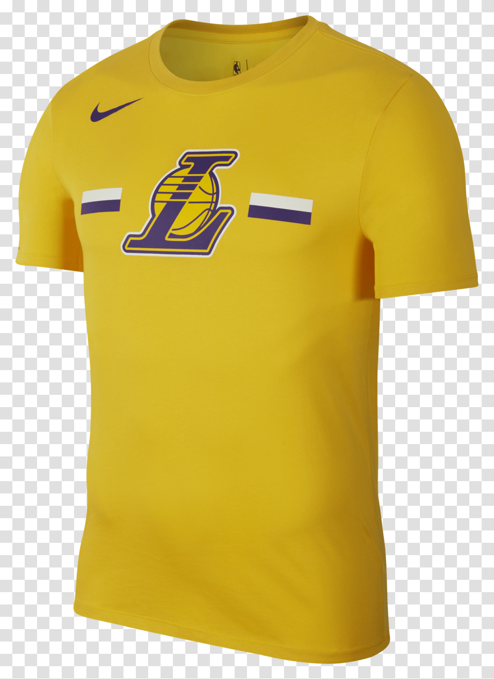 Nike Nba Los Angeles Lakers Logo Dry Tee Michigan Football Shirt, Apparel, Jersey, T-Shirt Transparent Png
