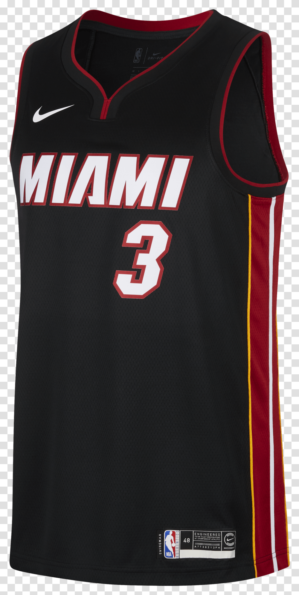 Nike Nba Miami Heat Dwyane Wade Swingman Road Jersey Dwyane Wade Jerseys, Apparel, Shirt, T-Shirt Transparent Png