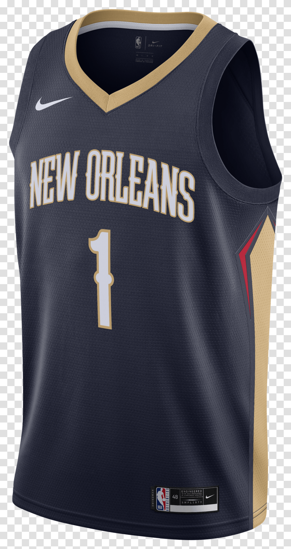 Nike Nba New Orleans Pelicans Icon Edition Swingman Jersey New Orleans Pelicans Jersey, Clothing, Apparel, Shirt, Hoodie Transparent Png