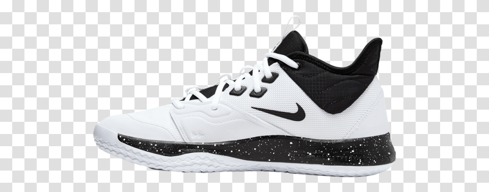 Nike Pg 3 Whiteblack Oreo Paul George Mens Basketball Pg 3 Team, Shoe, Footwear, Apparel Transparent Png