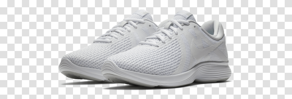 Nike Revolution 4 White School Shoes With Laces Buy Piece, Footwear, Apparel, Sneaker Transparent Png