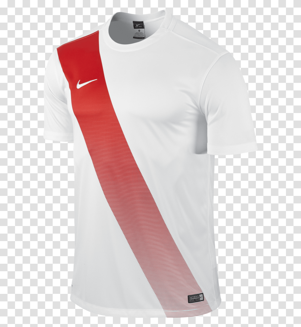 Nike Sash Jersey Ss Whitered Download Camisolas De Futbol En Rojo, Shirt, Apparel Transparent Png