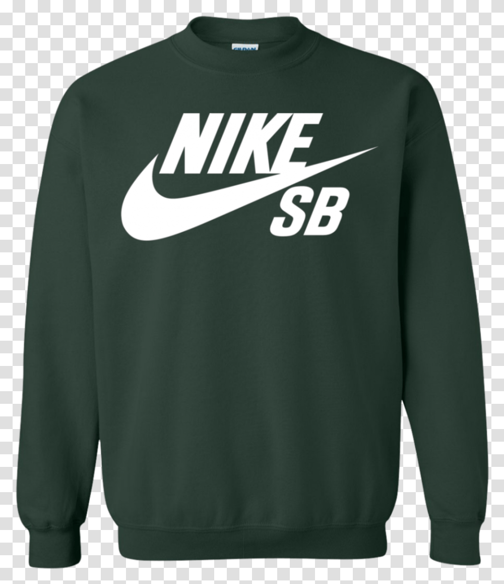 Nike Sb Logo Printed Sweater Sweatshirt Apparel Sleeve Long Sleeve Transparent Png Pngset Com