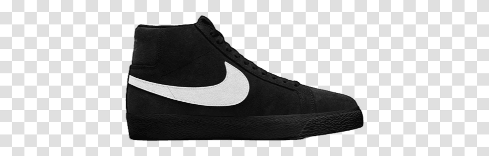 Nike Sb Nike Sb Mid Blazer Black Black White, Clothing, Apparel, Shoe, Footwear Transparent Png