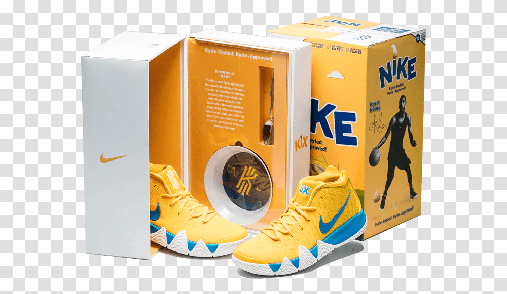 Nike Shoes Kyrie Irving Pineapple Shoe, Footwear, Apparel, Person Transparent Png