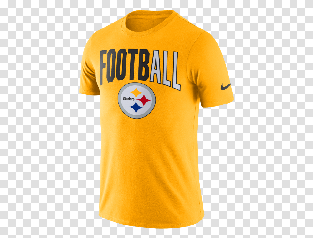 Nike Short Sleeve Football Gold T Logo, Clothing, Apparel, Shirt, T-Shirt Transparent Png