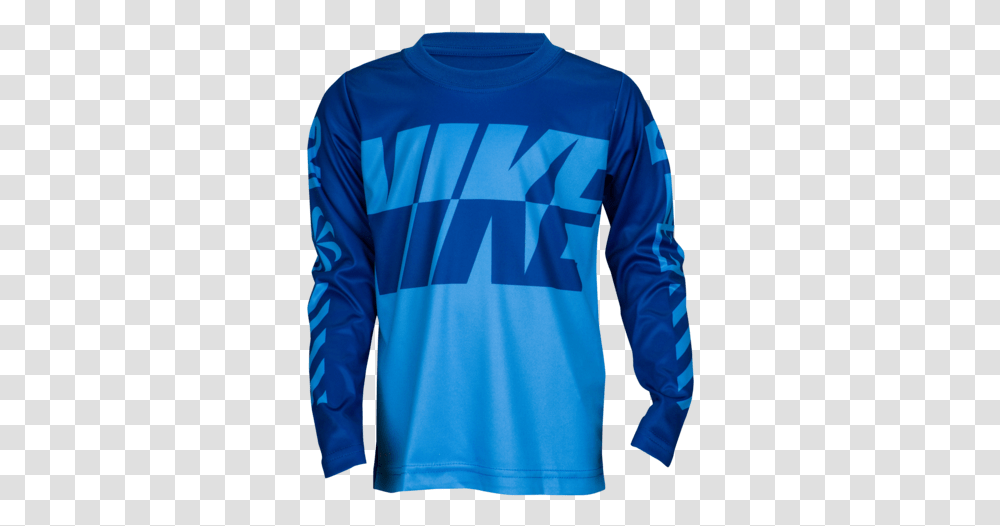 Nike Sublimated Multi Logo Dri Blue, Sleeve, Clothing, Apparel, Long Sleeve Transparent Png