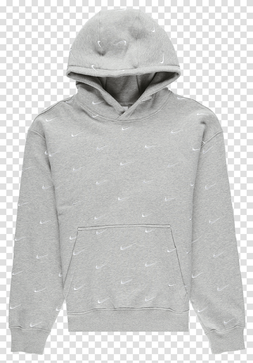 Nike Swoosh Logo Hoodie, Apparel, Sweatshirt, Sweater Transparent Png