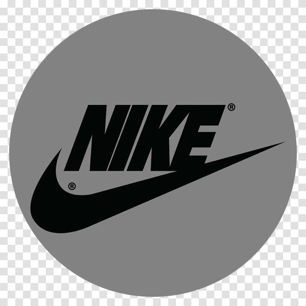 Nike Swoosh Logo Vector Black And White Nike In A Circle, Trademark, Stencil Transparent Png