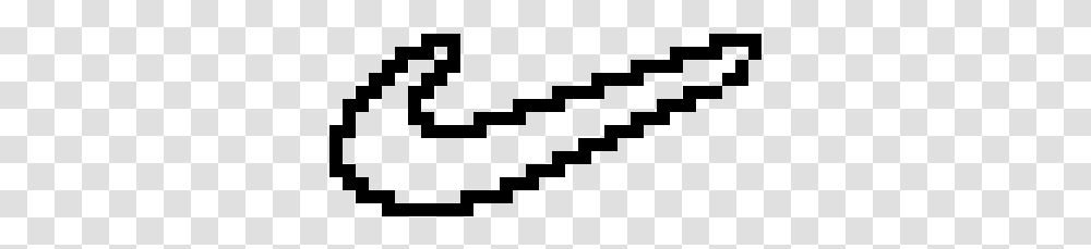 Nike Swoosh Pixel Art, Gray, World Of Warcraft Transparent Png