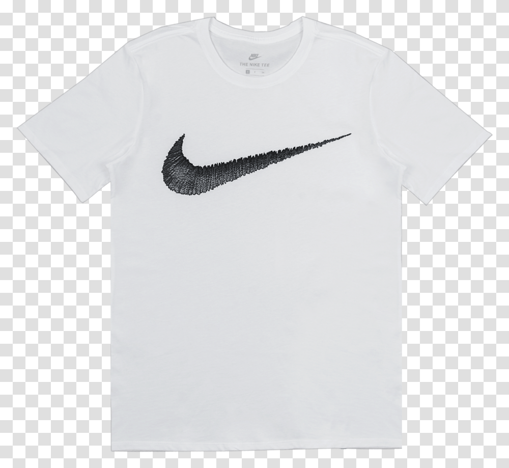 Nike Swoosh White Picture Library Streamelements Merch, Clothing, Apparel, T-Shirt, Sleeve Transparent Png