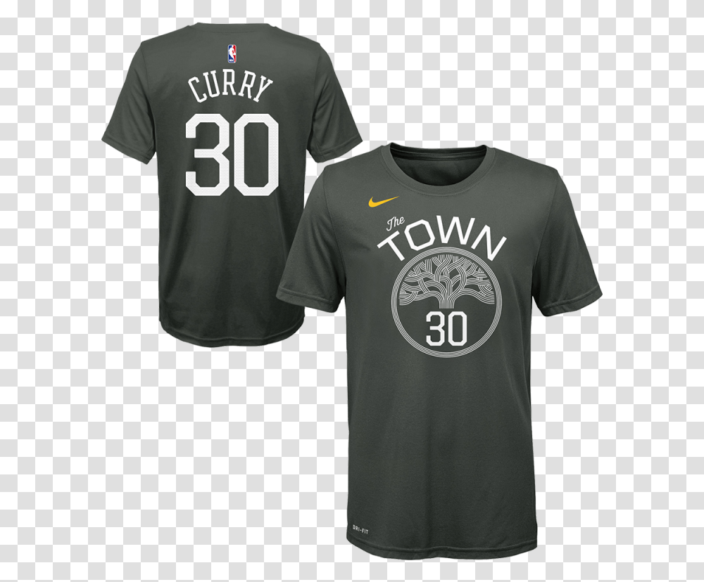 Nike T Shirt Nba Enfant Curry Golden State Warriors, Clothing, Apparel, T-Shirt, Person Transparent Png