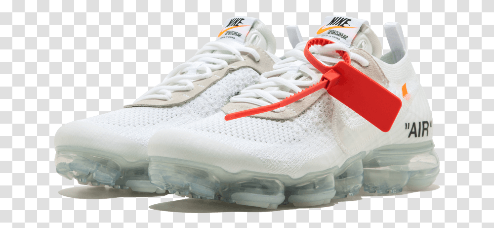 Nike Vapormax Flyknit Off White White, Shoe, Footwear, Apparel Transparent Png