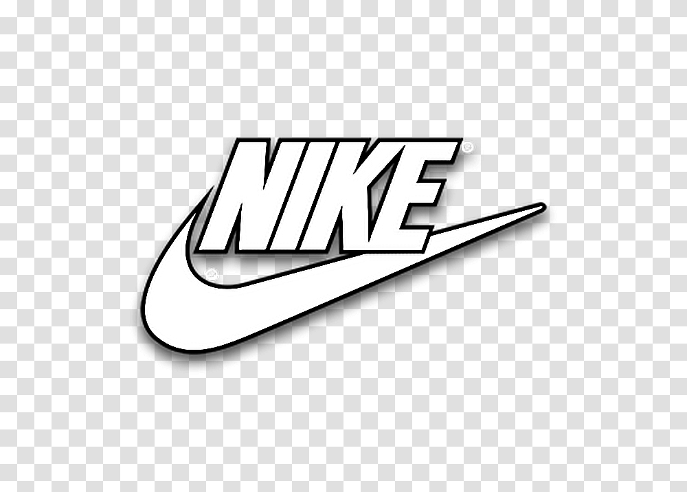 Nike White Logo, Emblem, Trademark Transparent Png