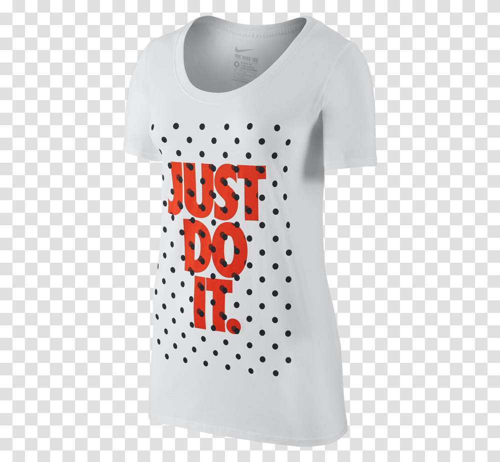 Nike Women's Boyfriend Shadow Dot Just Do It Short, Apparel, T-Shirt Transparent Png