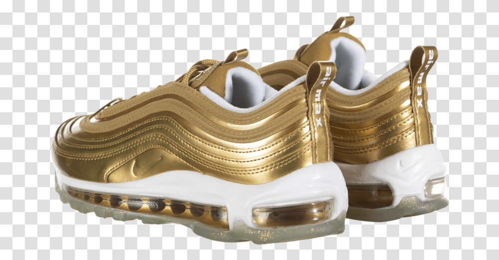 Nike Women's Air Max 97 Qs Gold Medal Shoe Style, Clothing, Apparel, Footwear, Sandal Transparent Png