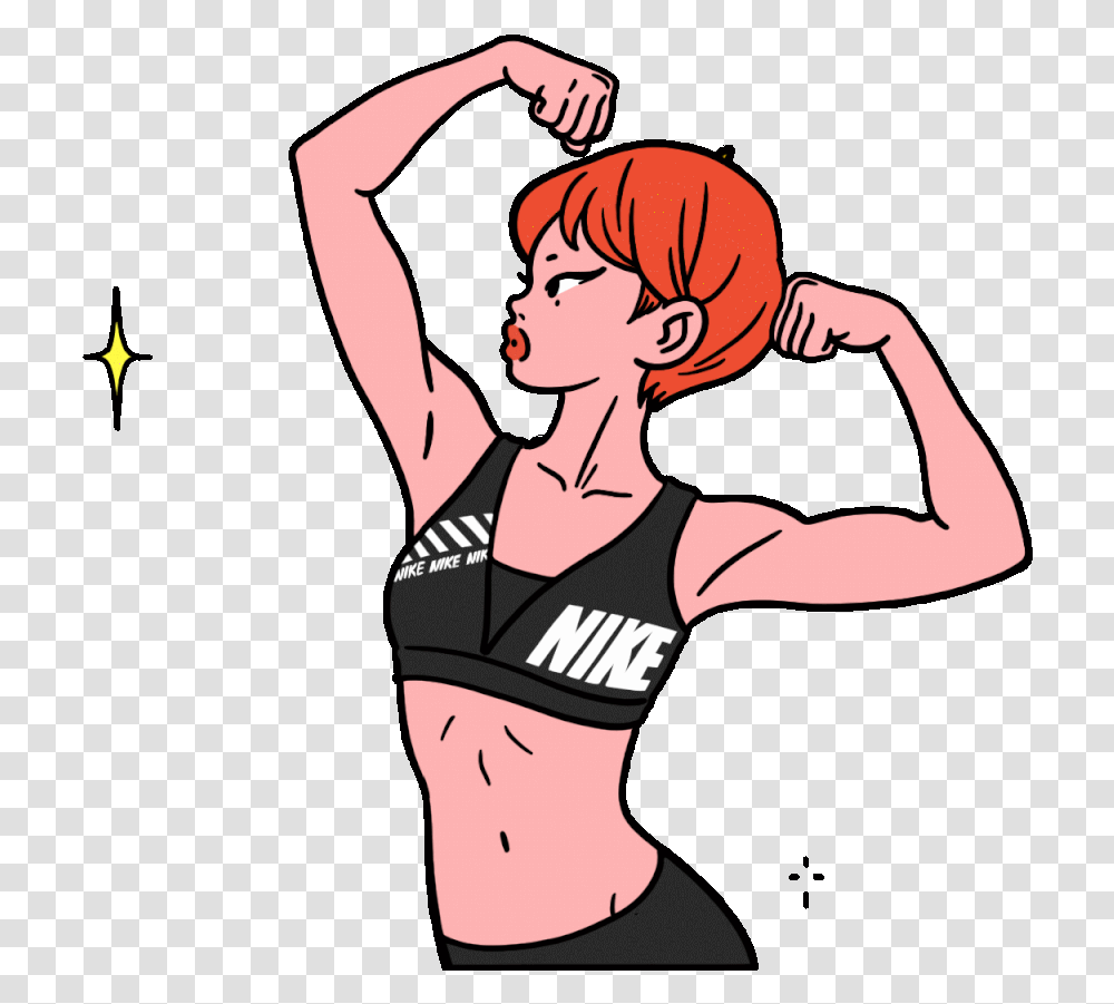 Nike Women's Day Gif Day Gif, Person, Working Out, Sport, Fitness Transparent Png