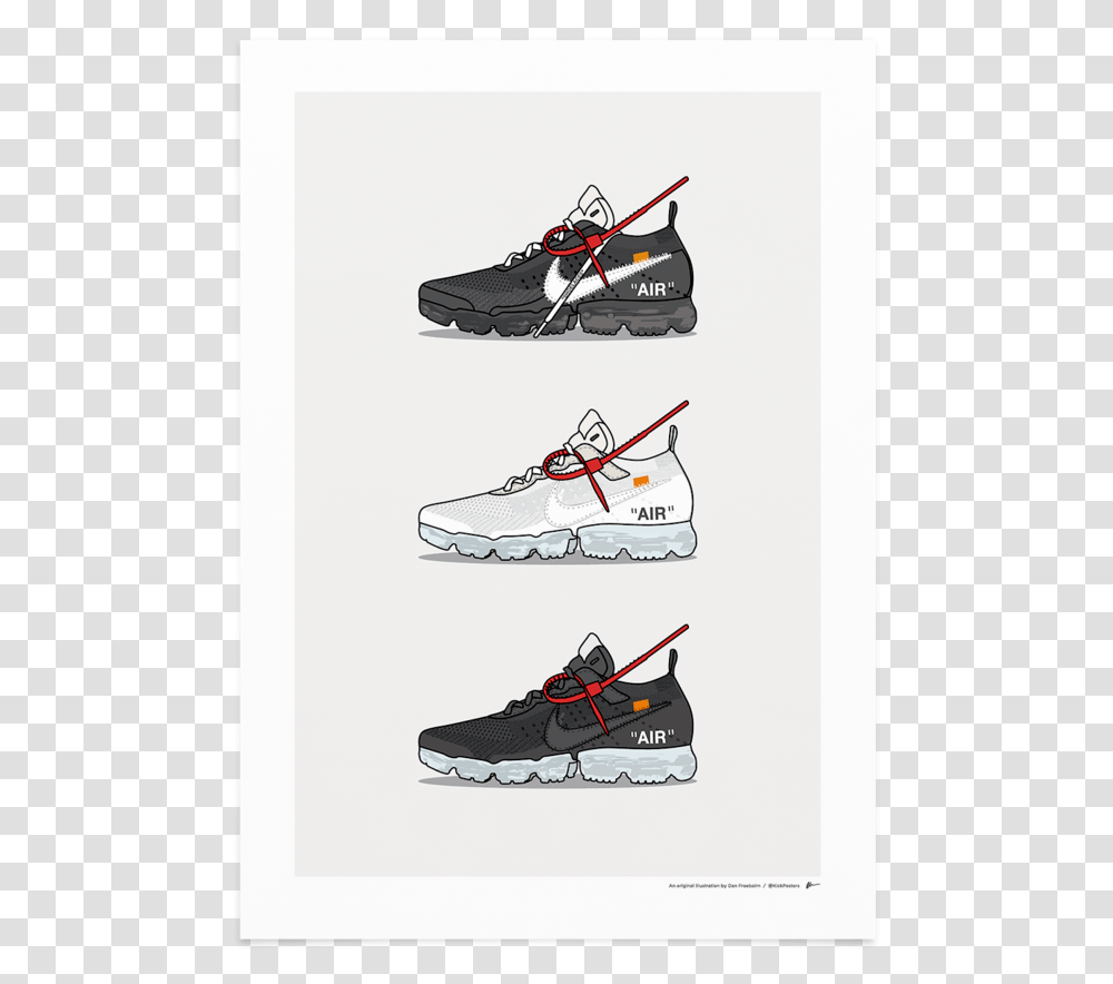 Nike X Off White Poster, Apparel, Shoe, Footwear Transparent Png