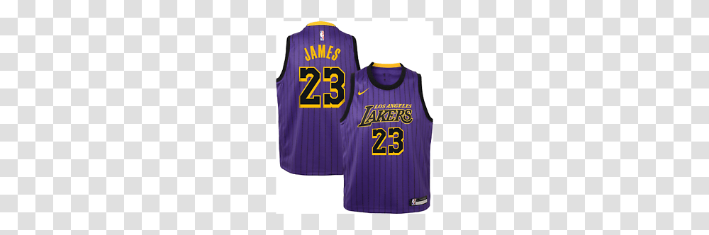 Nike Youth Los Angeles Lakers Lebron James Dri Fit Purple City, Apparel, Shirt, Jersey Transparent Png