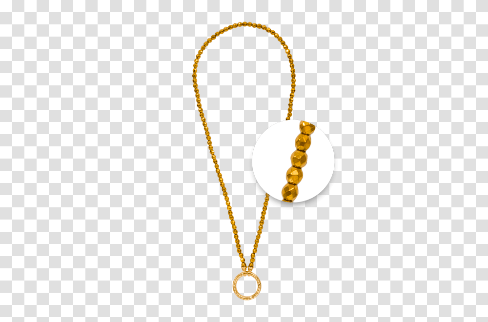 Nikki Lissoni Necklace Gold Facet Pyrite Gold Plated, Bead Necklace, Jewelry, Ornament, Accessories Transparent Png
