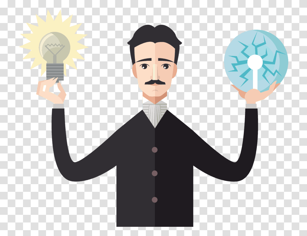 Nikola Tesla Clip Art, Person, Performer, Face Transparent Png