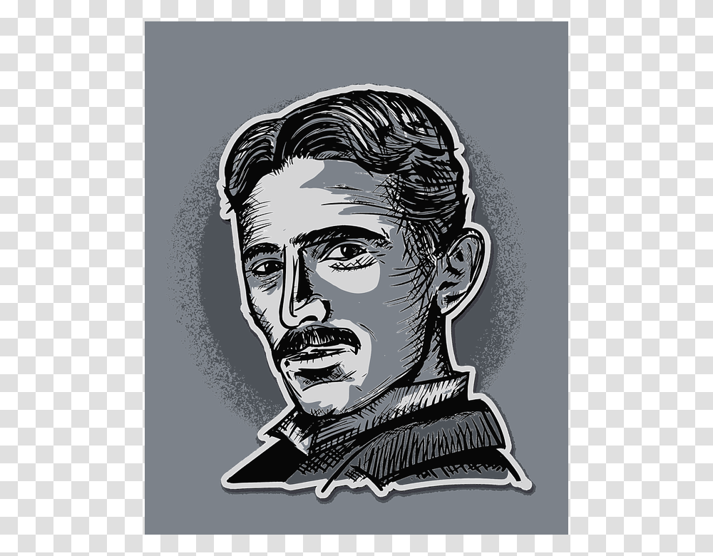 Nikola Tesla Quotes, Head, Person, Poster Transparent Png