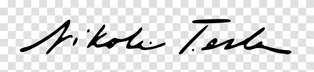 Nikola Tesla Signature, Label, Handwriting, Calligraphy Transparent Png