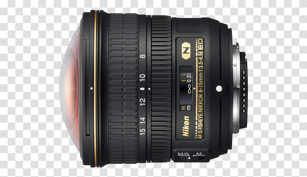 Nikon 8 15 Fisheye, Electronics, Camera Lens Transparent Png