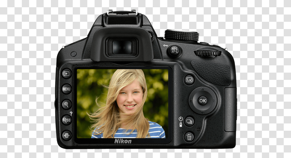 Nikon D3200 Specs, Person, Human, Camera, Electronics Transparent Png