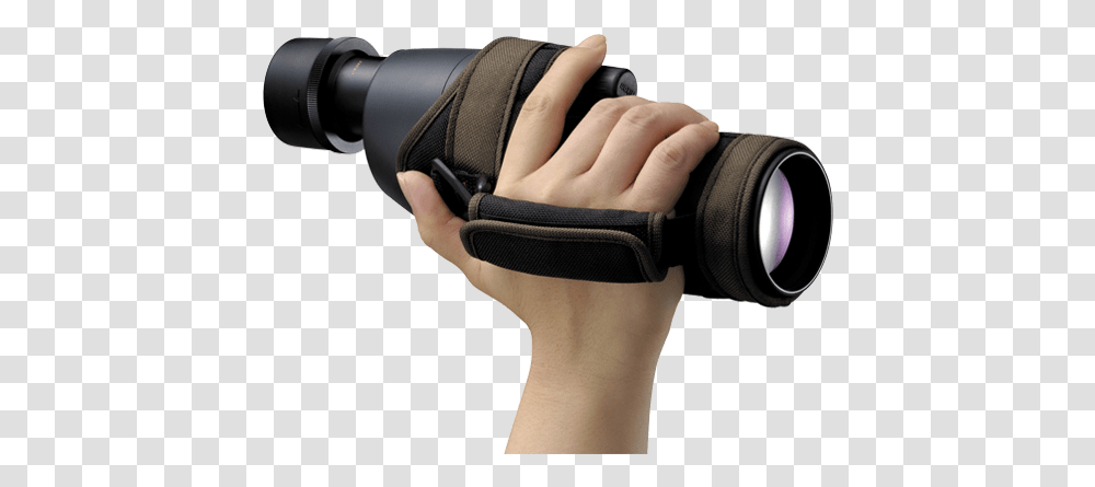 Nikon Fieldscope Ed50 Handholding Case Fieldscope Ed50 Handholding Case, Person, Human, Binoculars, Brace Transparent Png