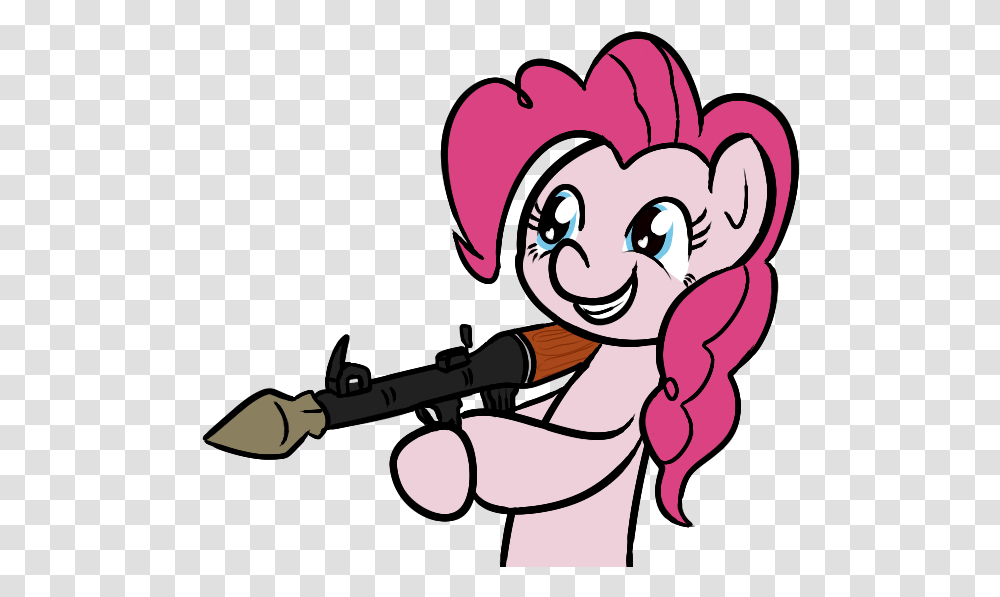 Niksiekins Gun Pinkie Pie Rocket Launcher Rpg Cartoon, Leisure Activities, Musical Instrument, Light Transparent Png