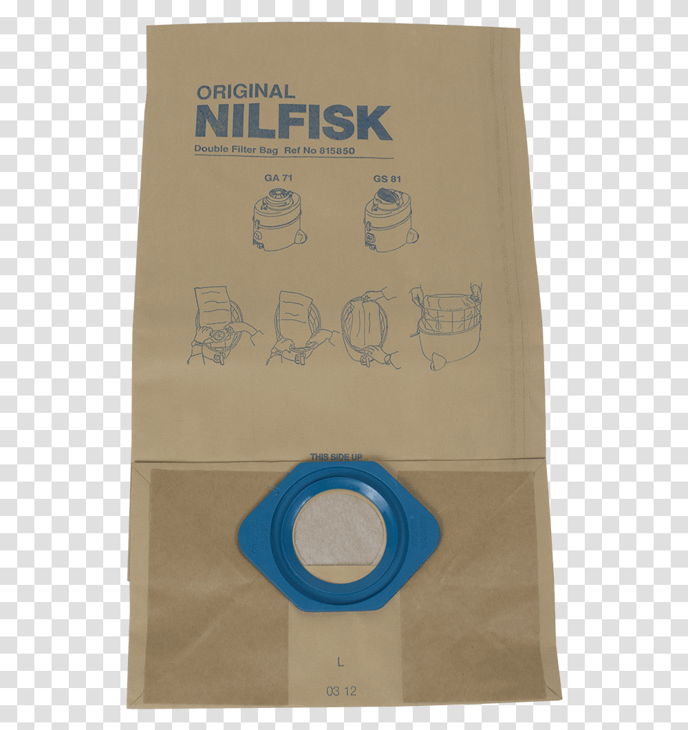 Nilfisk Disposable Paper Bags Vacuum Bag, Tape, Electronics Transparent Png