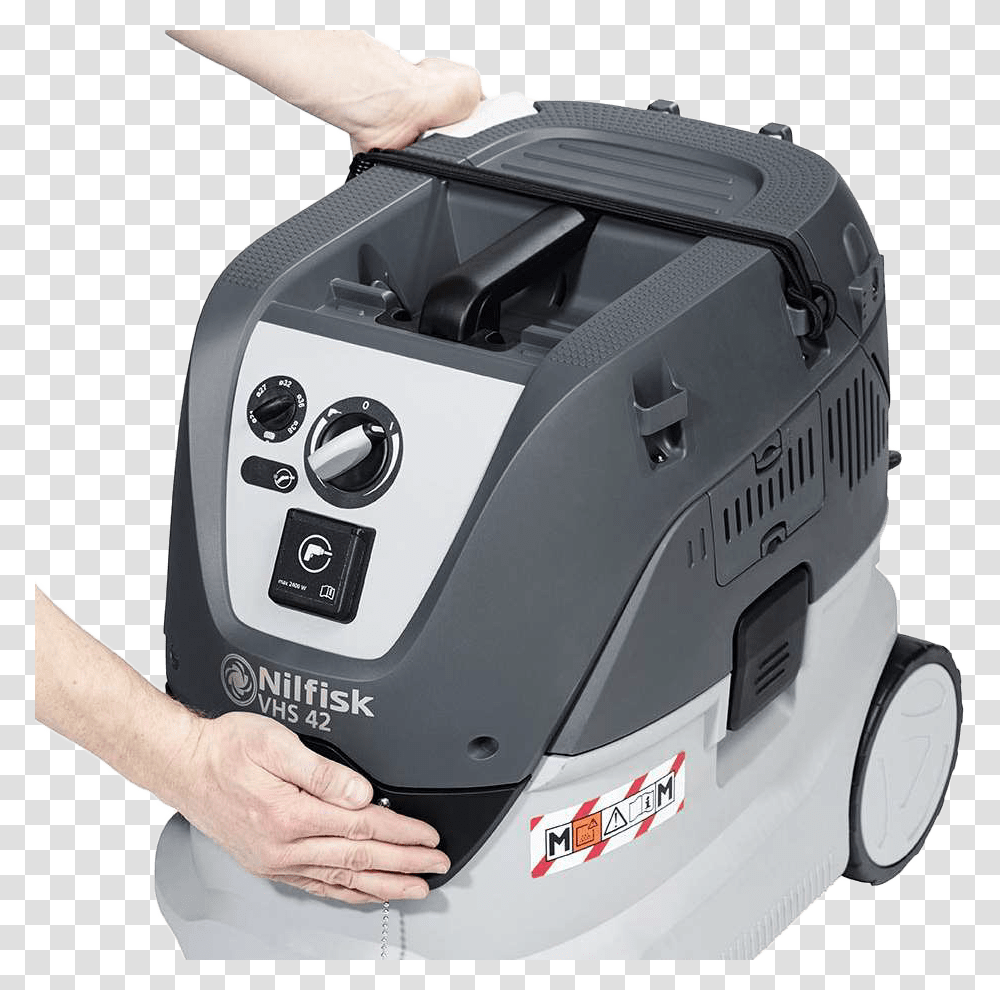 Nilfisk Vhs 40 Wetdry Vacuum Small Appliance, Helmet, Apparel, Machine Transparent Png