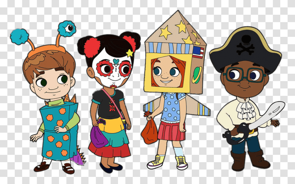 Nina And Her Friends Ready For Halloween Nina World Nina The Babysitter, Person, Human, Toy, Housing Transparent Png