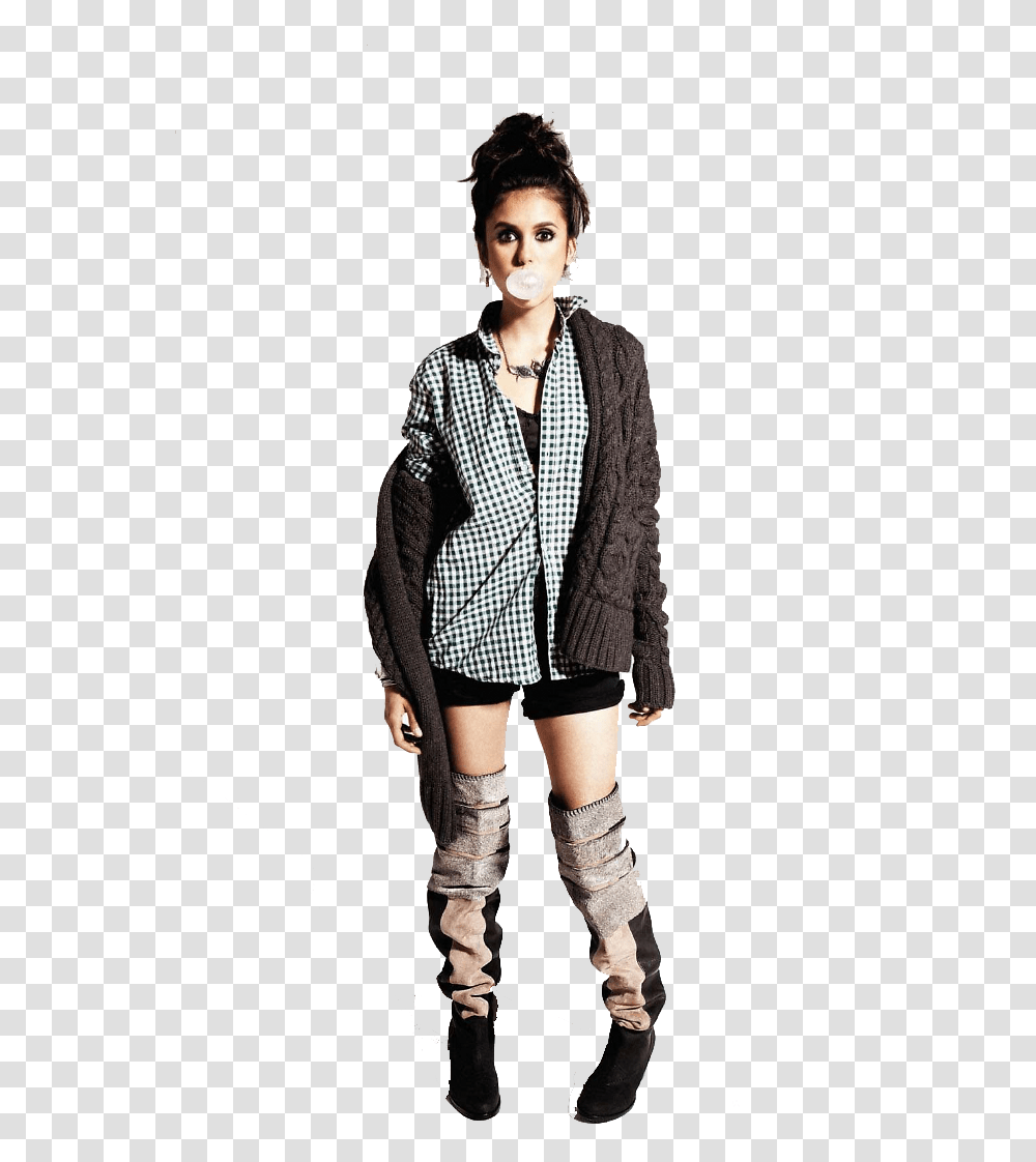 Nina Dobrev, Sleeve, Person, Long Sleeve Transparent Png