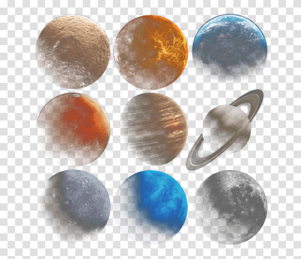 Nine Planets Planets, Astronomy, Outer Space, Universe, Egg Transparent Png