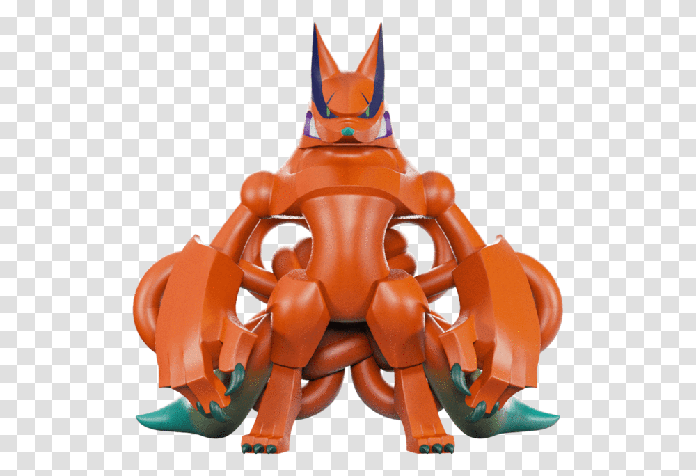 Nine Tailed Fox Vinyl Toy, Robot, Figurine, Inflatable Transparent Png