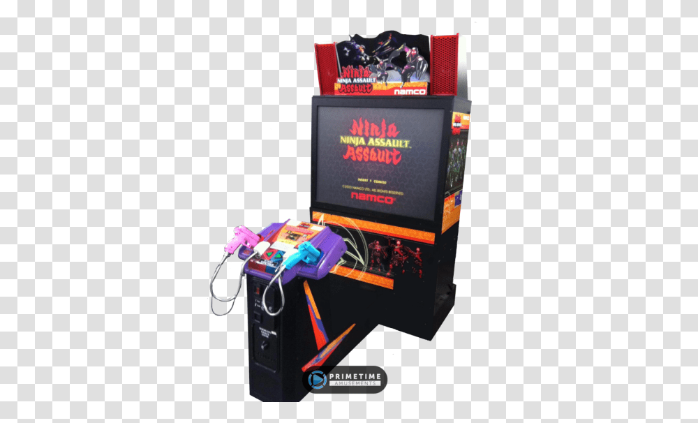Ninja Assault Deluxe Video Arcade Game By Namco Clipart Namco Arcade Games, Arcade Game Machine, Video Gaming Transparent Png