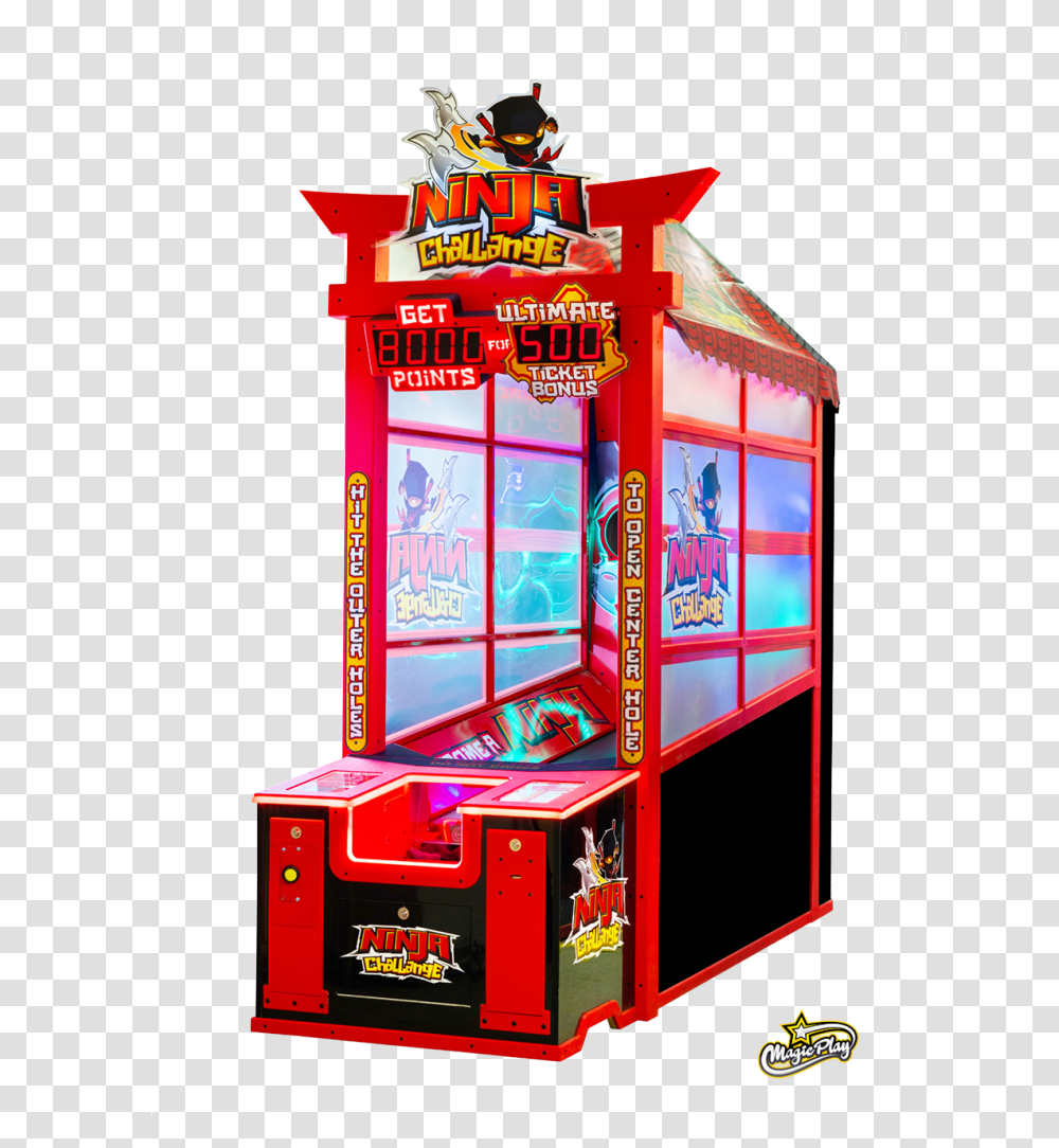 Ninja Challenge Amusement Coin Op Magic Play Automat Ninja, Arcade Game Machine, Helmet, Apparel Transparent Png