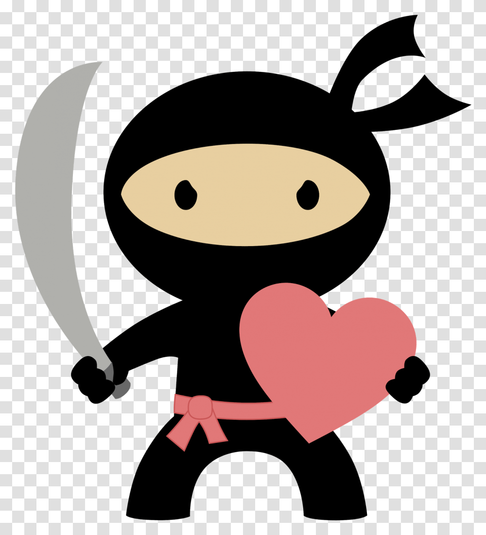 Ninja Clipart Abstract Ninja Valentine Clipart, Text, Heart, Face, Alphabet Transparent Png