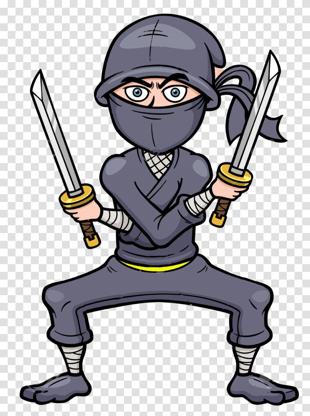 Ninja Clipart Belt Desenho De Ninja Lutador, Person, Human Transparent Png