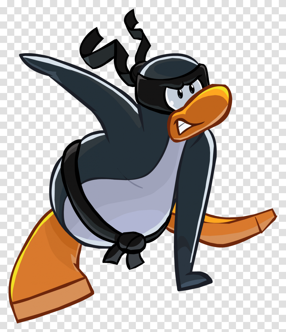Ninja Clipart Penguin Penguin Ninja Club Penguin, Axe, Tool, Bird, Animal Transparent Png