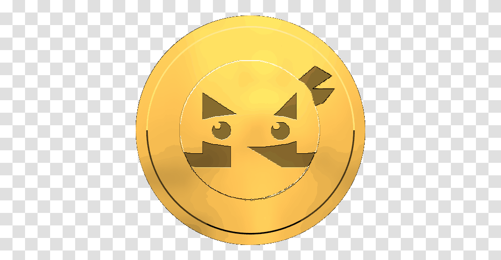 Ninja Coin Bitcoin Gif Ninjacoin Ninja Bitcoin Discover & Share Gifs Happy, Symbol, Gold, Logo, Trademark Transparent Png