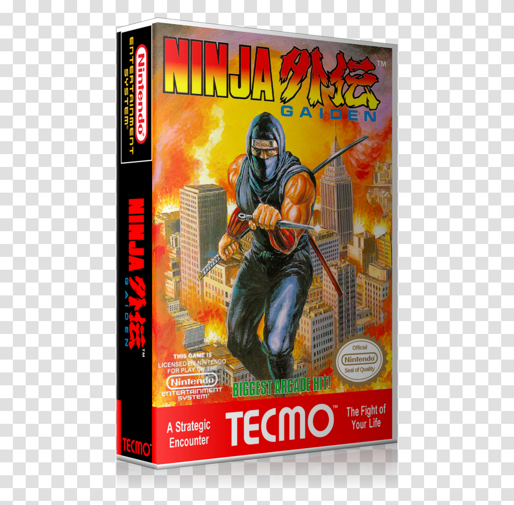 Ninja Gaiden Nes Box, Poster, Advertisement, Person, Human Transparent Png