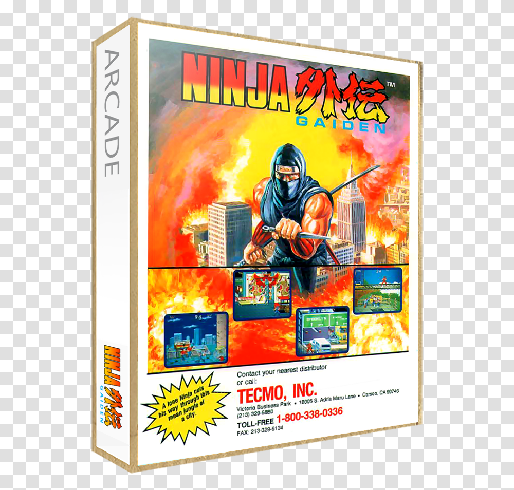 Ninja Gaiden Ninja Gaiden Arcade, Person, Human, Poster, Advertisement Transparent Png