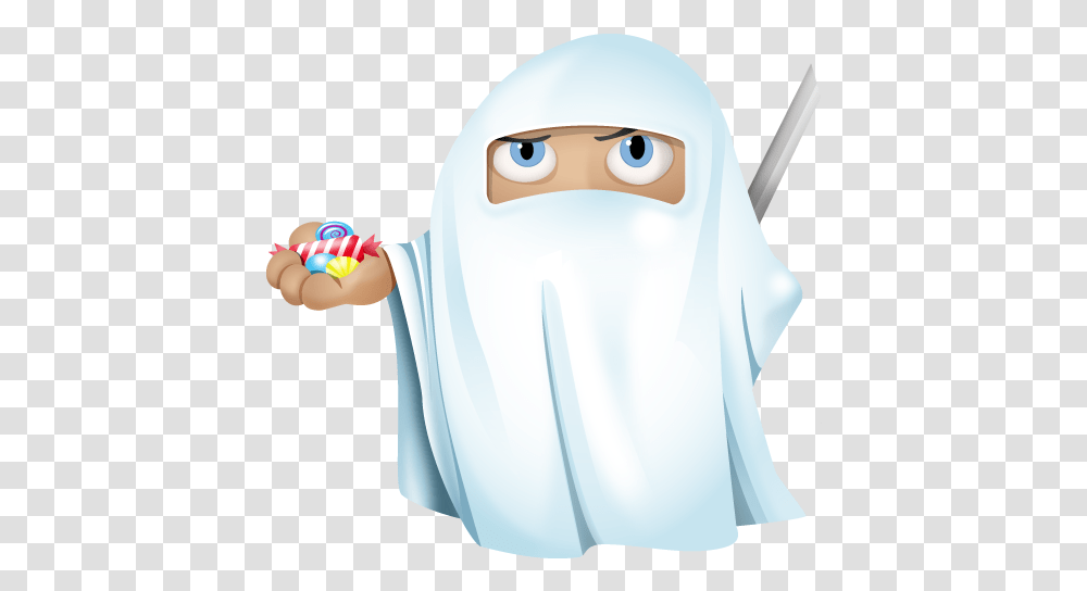 Ninja Ghost Halloween Yooicons 48px Icon Gallery Icon, Clothing, Hood, Head, Surgeon Transparent Png