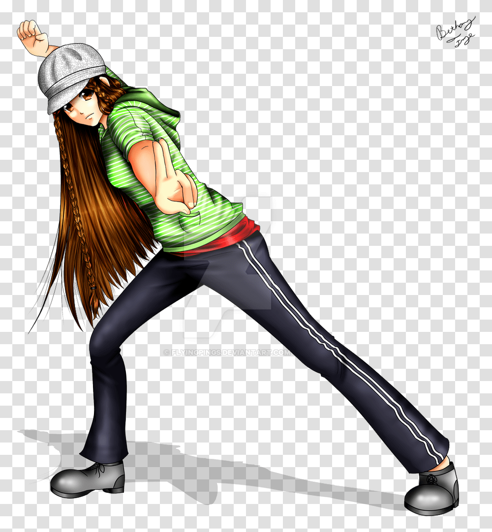 Ninja Girl Commission By Flyingpings Hip Hop Anime Girl, Dance Pose, Leisure Activities, Person Transparent Png